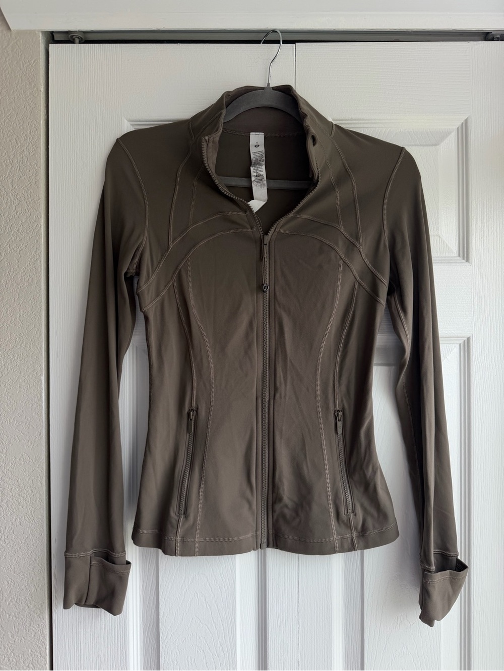 Lululemon athletica Olive Brown Define Full Length Zip-Up Jacket Size 6